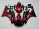 Rouge Noir Carénages Moto Yamaha R6 2006-2007 Rouge Noir Carénages Moto Yamaha R6 2006-2007