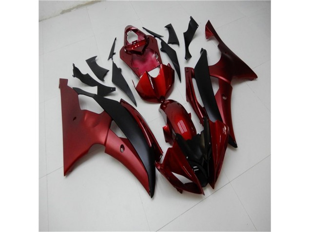 Rouge Noir Carénages Moto Yamaha R6 2008-2016 Rouge Noir Carénages Moto Yamaha R6 2008-2016