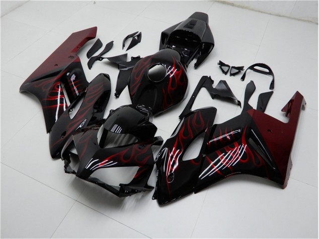 Rouge Noir Carrosserie Moto Honda CBR 1000 RR 2004-2005 Rouge Noir Carrosserie Moto Honda CBR 1000 RR 2004-2005