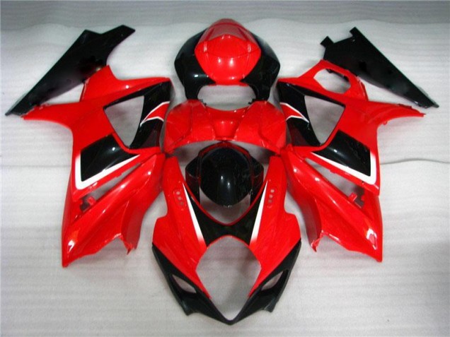 Rouge Noir Carrosserie Moto Suzuki GSXR 1000 K7 2007-2008 Rouge Noir Carrosserie Moto Suzuki GSXR 1000 K7 2007-2008