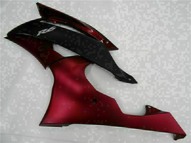 Rouge Noir Carrosserie Moto Yamaha R6 2008-2016 Rouge Noir Carrosserie Moto Yamaha R6 2008-2016