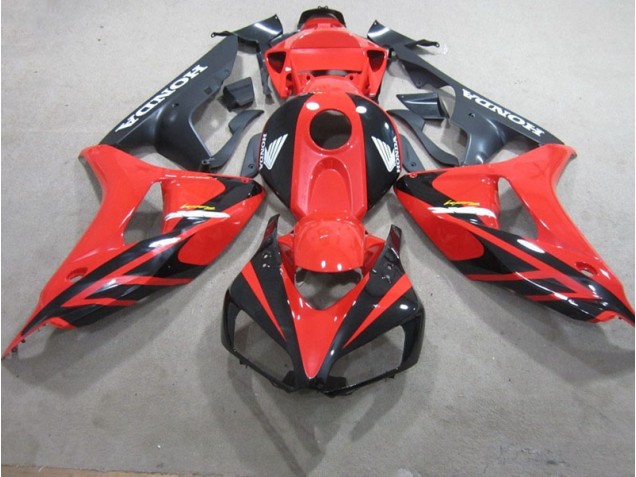 Rouge Noir Fireblade Carénage Moto Honda CBR 1000 RR 2006-2007 Rouge Noir Fireblade Carénage Moto Honda CBR 1000 RR 2006-2007