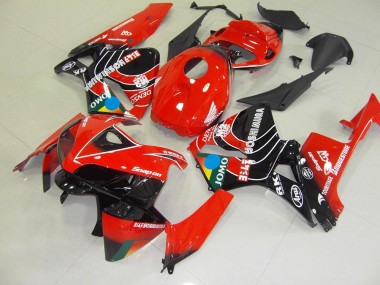 Rouge Noir Jomo Carénage Moto Honda CBR 600 RR 2005-2006