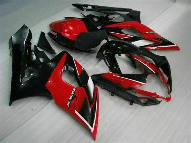 Rouge Noir Kit Carénages Motos Complet Suzuki GSXR 1000 K5 2005-2006 Rouge Noir Kit Carénages Motos Complet Suzuki GSXR 1000 K5 2005-2006