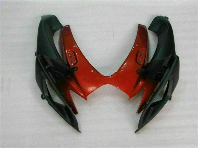 Rouge Noir Kit Carénages Motos Complet Suzuki GSXR 600 / 750 K6 2006-2007 Rouge Noir Kit Carénages Motos Complet Suzuki GSXR 600 / 750 K6 2006-2007