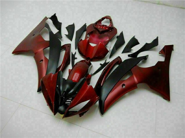 Rouge Noir Kit Carénages Motos Complet Yamaha R6 2008-2016 Rouge Noir Kit Carénages Motos Complet Yamaha R6 2008-2016