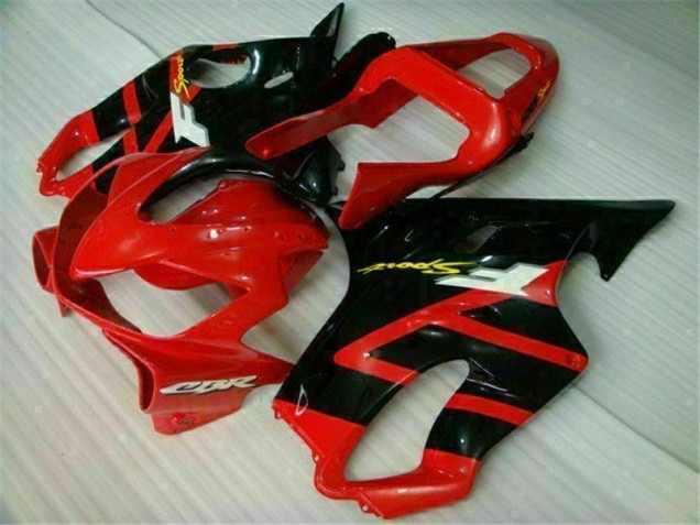 Rouge Noir Kit Carénages Motos Honda CBR 600 F4i 2001-2003 Rouge Noir Kit Carénages Motos Honda CBR 600 F4i 2001-2003