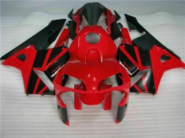 Rouge Noir Kit Carénages Motos Honda CBR 600 RR 2003-2004