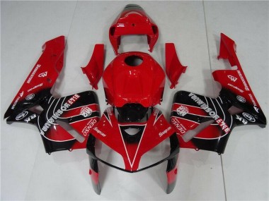 Rouge Noir Kit Carénages Motos & Plastique Honda CBR 600 RR 2005-2006
