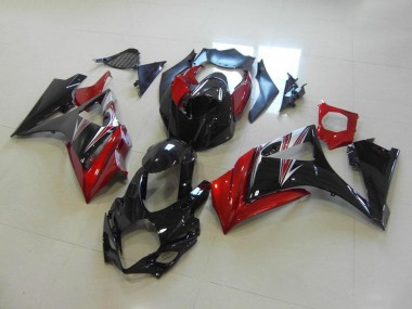 Rouge Noir No Décalque Carénage Moto Suzuki GSXR 1000 K7 2007-2008
