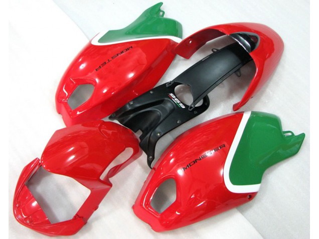 Rouge Vert Monster Carénage Moto Ducati Monster 696 2008-2012 Rouge Vert Monster Carénage Moto Ducati Monster 696 2008-2012