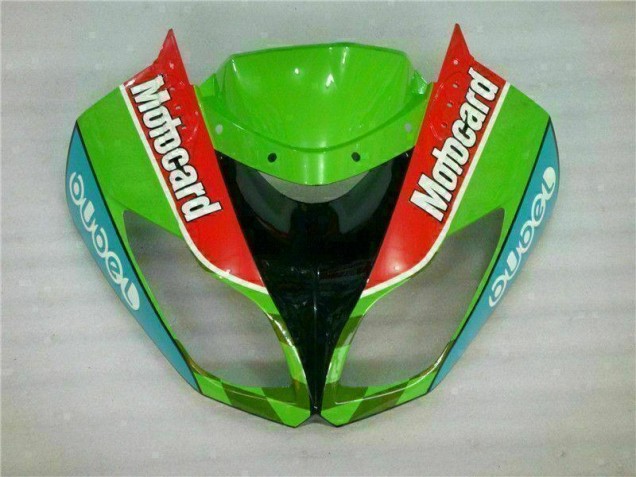 Rouge Vert Motocard Carénage Moto Kawasaki ZX6R 2009-2012 Rouge Vert Motocard Carénage Moto Kawasaki ZX6R 2009-2012