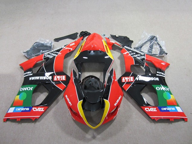 Rouge Vert Noir Carénage Moto Suzuki GSXR 1000 K3 2003-2004 Rouge Vert Noir Carénage Moto Suzuki GSXR 1000 K3 2003-2004