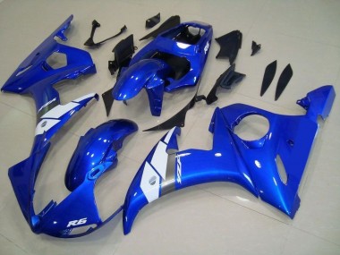 Style OEM Bleu Carénage Moto Yamaha R6 2003-2005