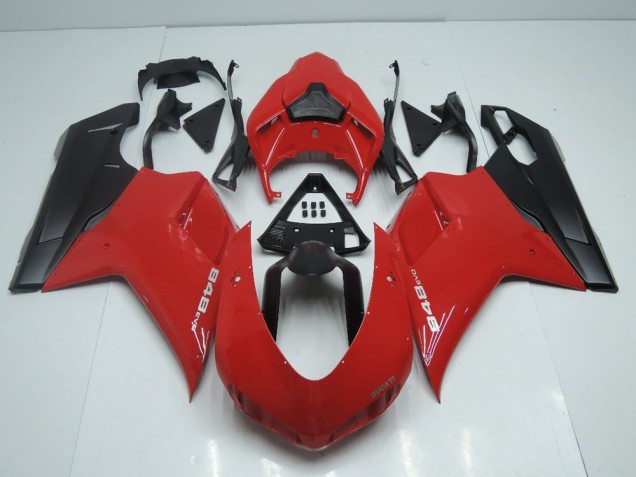 Style OEM Rouge avec Noir Mat Side Carénage Moto Ducati 848 1098 1198 2007-2014 Style OEM Rouge avec Noir Mat Side Carénage Moto Ducati 848 1098 1198 2007-2014