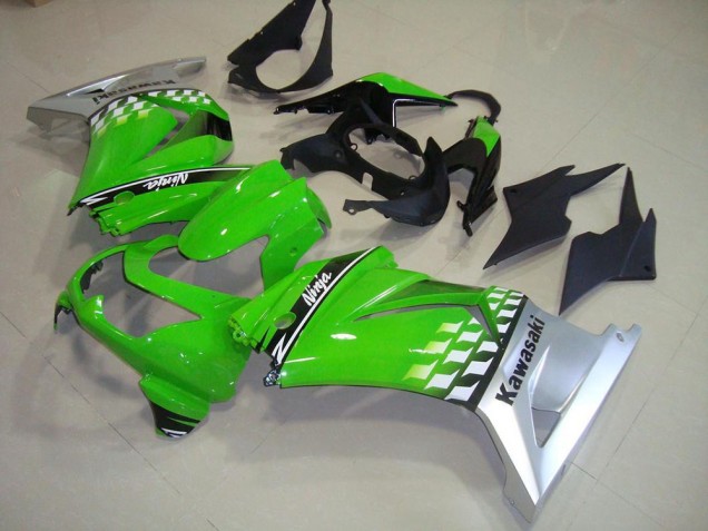 Vert Argent Carénage Moto Kawasaki ZX 250R 2008-2012 Vert Argent Carénage Moto Kawasaki ZX 250R 2008-2012