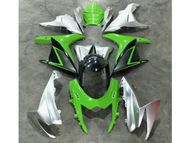 Vert Argent Carénage Moto Suzuki GSXR 600 / 750 K11 2011-2024