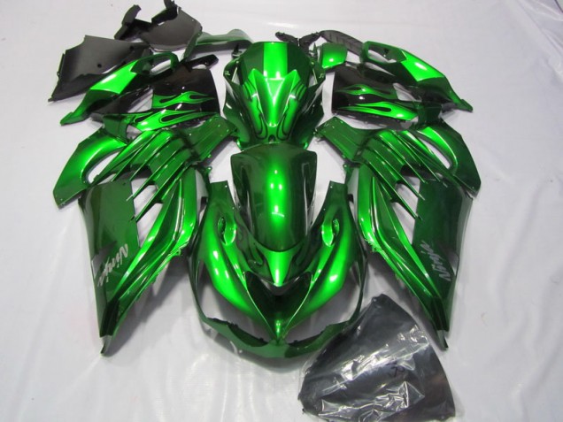 Vert Blanc Ninja Décalque Carénage Moto Kawasaki ZX14R ZZR 1400 2012-2021 Vert Blanc Ninja Décalque Carénage Moto Kawasaki ZX14R ZZR 1400 2012-2021