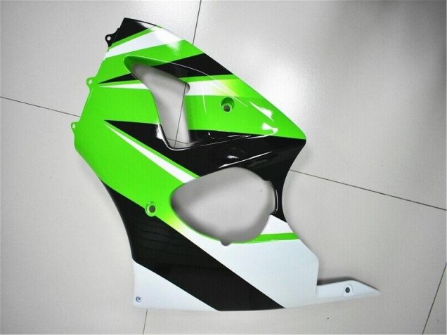 Vert Blanc Noir Carénage Moto Kawasaki ZX6R 2000-2002 Vert Blanc Noir Carénage Moto Kawasaki ZX6R 2000-2002
