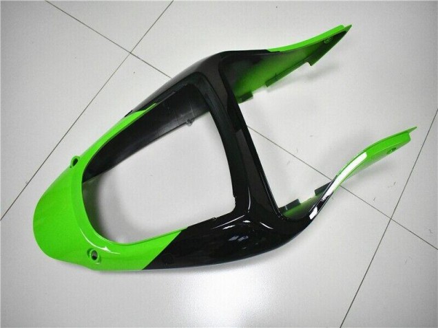 Vert Blanc Noir Carénage Moto Kawasaki ZX6R 2000-2002 Vert Blanc Noir Carénage Moto Kawasaki ZX6R 2000-2002