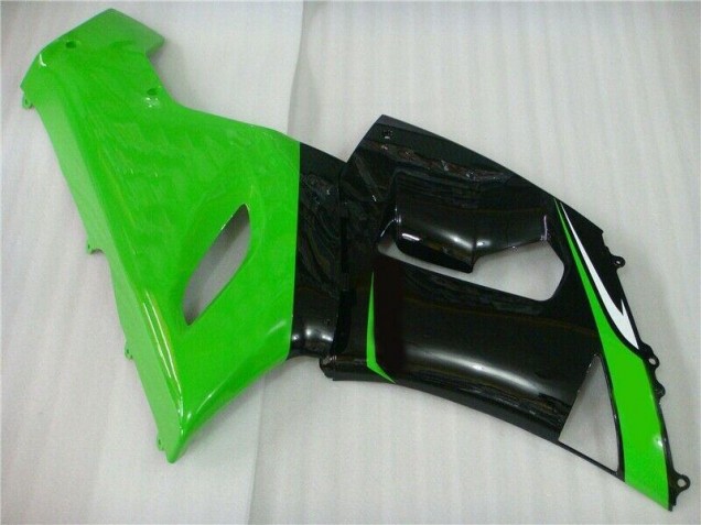Vert Blanc Noir Carénage Moto Kawasaki ZX6R 2005-2006 Vert Blanc Noir Carénage Moto Kawasaki ZX6R 2005-2006