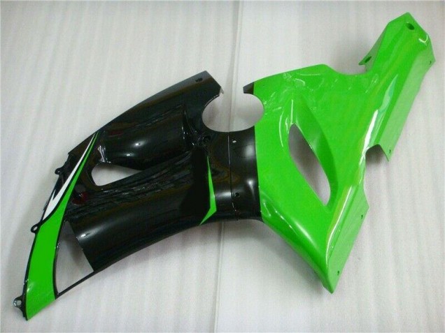 Vert Blanc Noir Carénage Moto Kawasaki ZX6R 2005-2006 Vert Blanc Noir Carénage Moto Kawasaki ZX6R 2005-2006
