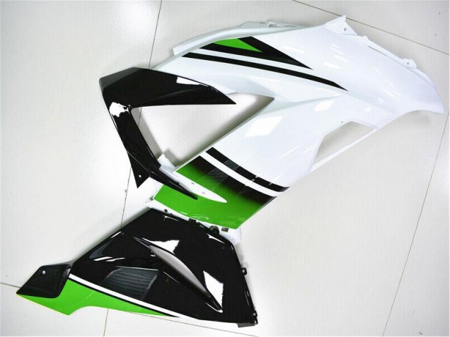 Vert Blanc Noir Carénage Moto Kawasaki ZX6R 2013-2018 Vert Blanc Noir Carénage Moto Kawasaki ZX6R 2013-2018
