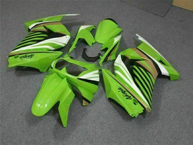 Vert Blanc Noir Ninja Carénage Moto Kawasaki EX250 2008-2012 Vert Blanc Noir Ninja Carénage Moto Kawasaki EX250 2008-2012
