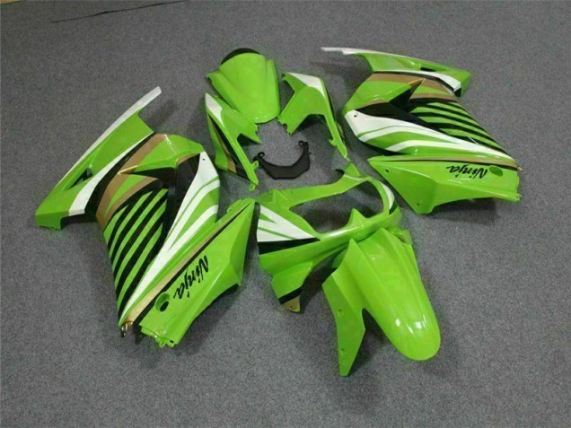Vert Blanc Noir Ninja Carénage Moto Kawasaki EX250 2008-2012 Vert Blanc Noir Ninja Carénage Moto Kawasaki EX250 2008-2012