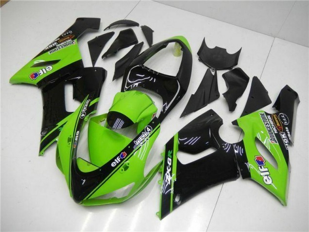 Vert Carrosserie Moto Kawasaki ZX6R 2005-2006 Vert Carrosserie Moto Kawasaki ZX6R 2005-2006