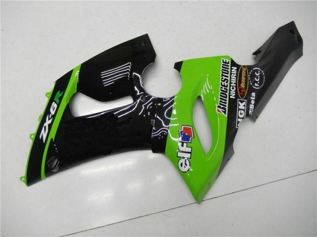 Vert Carrosserie Moto Kawasaki ZX6R 2005-2006 Vert Carrosserie Moto Kawasaki ZX6R 2005-2006