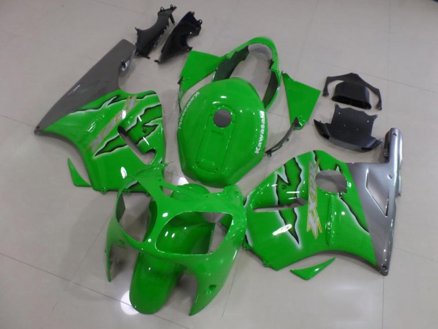 Vert Flamme Carénage Moto Kawasaki ZX12R 2000-2001 Vert Flamme Carénage Moto Kawasaki ZX12R 2000-2001
