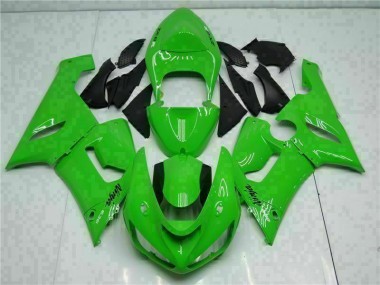 Vert Kit Carénages Motos Complet Kawasaki ZX6R 2005-2006