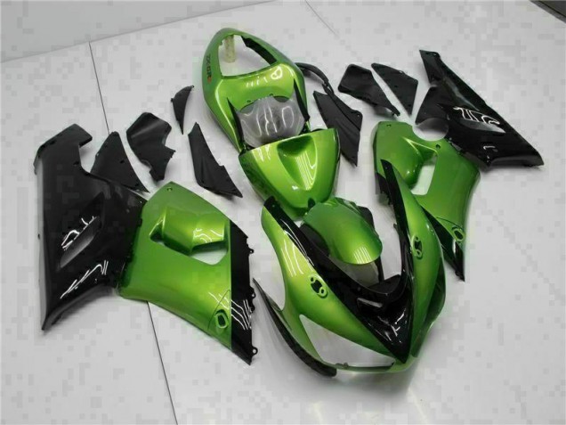 Vert Kit Carénages Motos & Plastique Kawasaki ZX6R 2005-2006 Vert Kit Carénages Motos & Plastique Kawasaki ZX6R 2005-2006