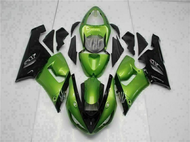 Vert Kit Carénages Motos & Plastique Kawasaki ZX6R 2005-2006 Vert Kit Carénages Motos & Plastique Kawasaki ZX6R 2005-2006