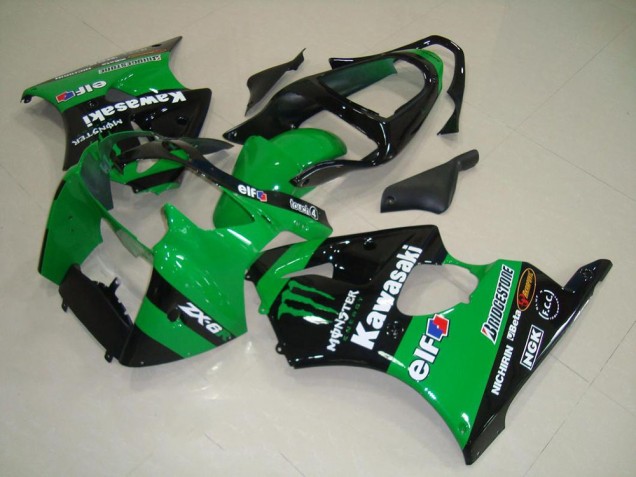 Vert Monster Carénage Moto Kawasaki ZX6R 2000-2002 Vert Monster Carénage Moto Kawasaki ZX6R 2000-2002