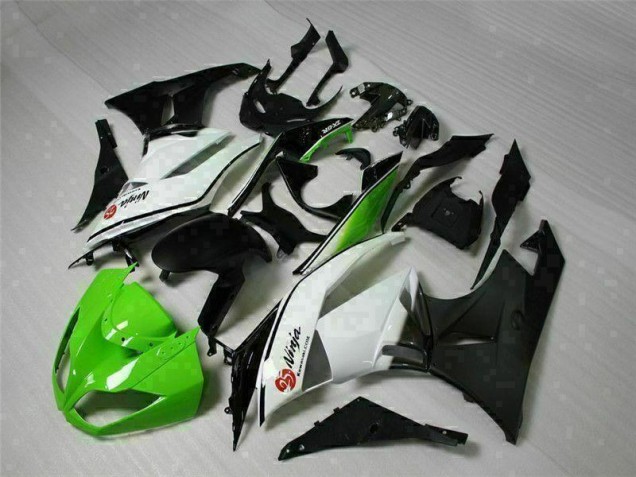 Vert Noir Blanc 25 Carénage Moto Kawasaki ZX6R 2009-2012 Vert Noir Blanc 25 Carénage Moto Kawasaki ZX6R 2009-2012