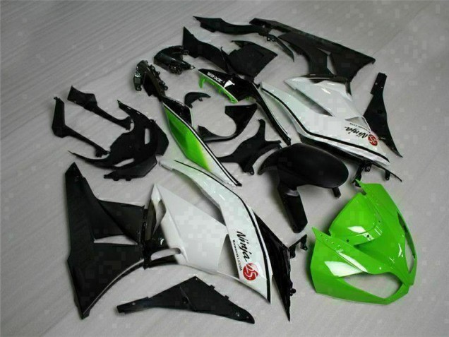 Vert Noir Blanc 25 Carénage Moto Kawasaki ZX6R 2009-2012 Vert Noir Blanc 25 Carénage Moto Kawasaki ZX6R 2009-2012