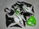 Vert Noir Blanc 25 Carénage Moto Kawasaki ZX6R 2009-2012 Vert Noir Blanc 25 Carénage Moto Kawasaki ZX6R 2009-2012