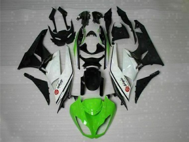 Vert Noir Blanc 25 Carénage Moto Kawasaki ZX6R 2009-2012