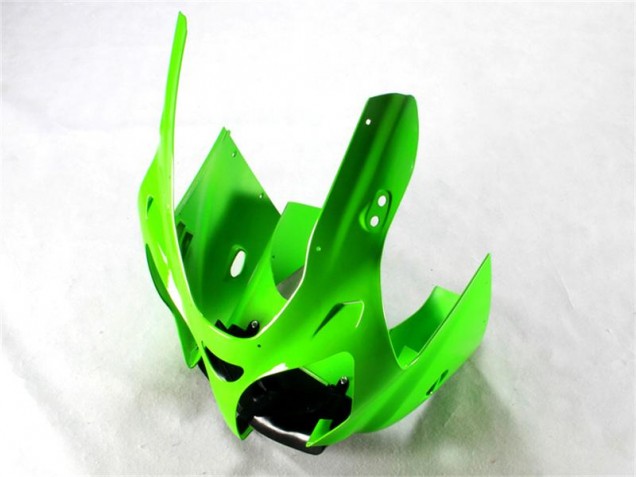 Vert Noir Blanc Carénage Moto Kawasaki ZX6R 2000-2002 Vert Noir Blanc Carénage Moto Kawasaki ZX6R 2000-2002