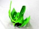 Vert Noir Blanc Carénage Moto Kawasaki ZX6R 2000-2002 Vert Noir Blanc Carénage Moto Kawasaki ZX6R 2000-2002