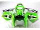 Vert Noir Blanc Carénage Moto Kawasaki ZX6R 2000-2002 Vert Noir Blanc Carénage Moto Kawasaki ZX6R 2000-2002