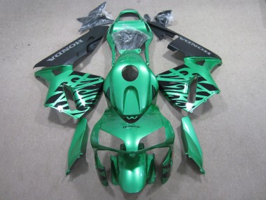 Vert Noir Carénage Moto Honda CBR 600 RR 2003-2004