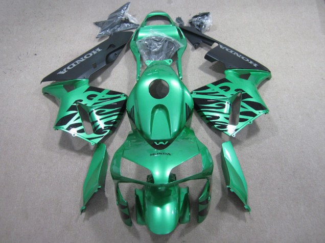 Vert Noir Carénage Moto Honda CBR 600 RR 2003-2004 Vert Noir Carénage Moto Honda CBR 600 RR 2003-2004