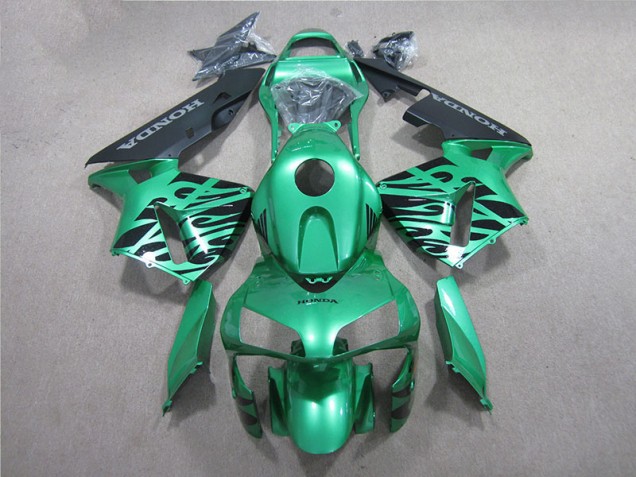 Vert Noir Carénage Moto Honda CBR 600 RR 2005-2006 Vert Noir Carénage Moto Honda CBR 600 RR 2005-2006