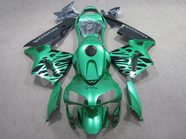 Vert Noir Carénage Moto Honda CBR 600 RR 2007-2008 Vert Noir Carénage Moto Honda CBR 600 RR 2007-2008