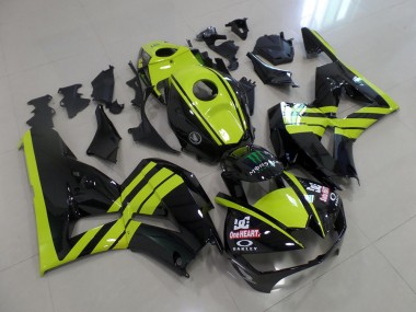 Vert Noir Carénage Moto Honda CBR 600 RR 2013-2021