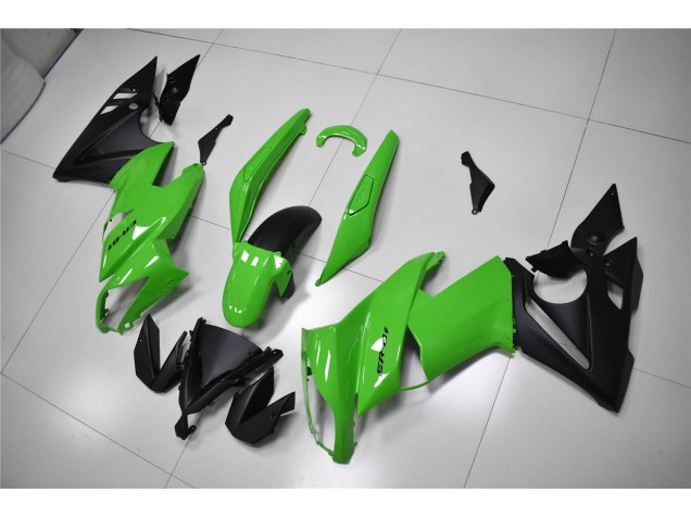 Vert Noir Carénage Moto Kawasaki EX650 2009-2011