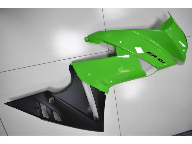 Vert Noir Carénage Moto Kawasaki EX650 2009-2011